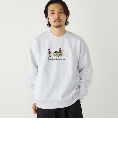 SHIPS Colors:エンブロイダリー スウェット