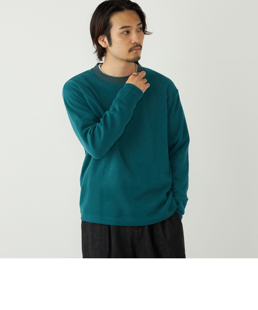 SHIPS Colors:〈手洗い可能〉ニットライク ロングスリーブ Tシャツ (ロンT)