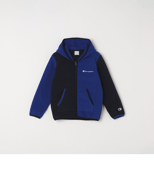 Champion:〈洗濯機可能〉フリース ジップ フード ジャケット<KIDS>