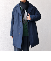 SHIPS any:〈撥水/防風等〉多機能 ダウン クラシカル ミドル カーコート◆