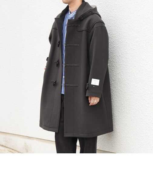 PURE WOOL MELTON ダッフル コート 26AW◆