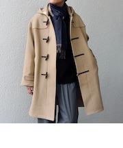 PURE WOOL MELTON ダッフル コート 26AW◆