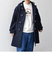 PURE WOOL MELTON ダッフル コート 26AW◆