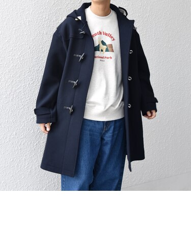 PURE WOOL MELTON ダッフル コート 26AW◆