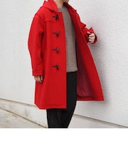 PURE WOOL MELTON ダッフル コート 26AW◆
