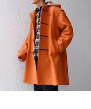 SHIPS any: PURE WOOL MELTON ダッフル コート 25AW◆