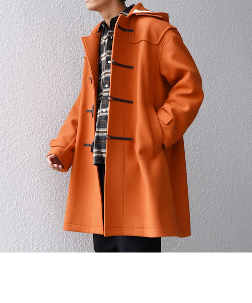 SHIPS any: PURE WOOL MELTON ダッフル コート 25AW◆