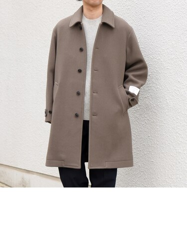 PURE WOOL MELTON ステンカラー コート 26AW◆