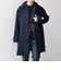 PURE WOOL MELTON ステンカラー コート 26AW◆