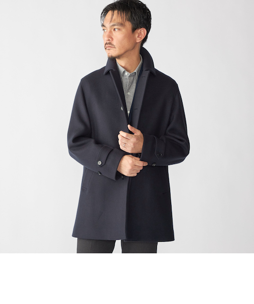 SHIPS: SUPER 140's メルトン カーコート