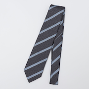 SHIPS: シルク バスケット ヘリンボーン ストライプ ネクタイ
