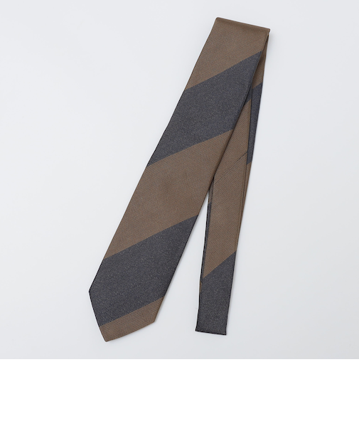 SHIPS: シルク バスケット ワイド ストライプ ネクタイ