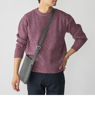 SHIPS:〈手洗い可能〉メランジ クルーネック ニット