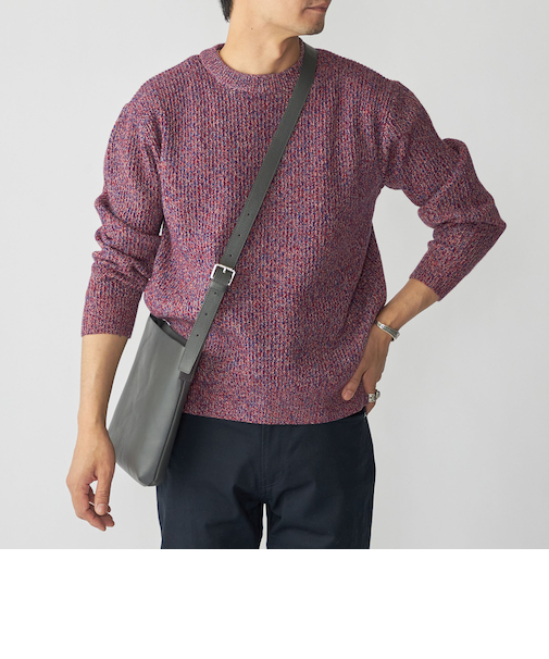 SHIPS:〈手洗い可能〉メランジ クルーネック ニット