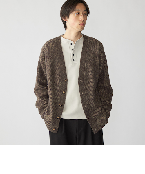 シャギー モヘヤ Vネック カーディガン｜ビューティー＆ユース