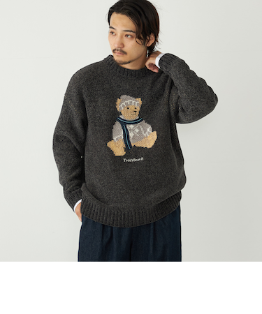 SHIPS Colors:〈洗濯機可能〉TeddyBear(R) ジャカード モール ニット
