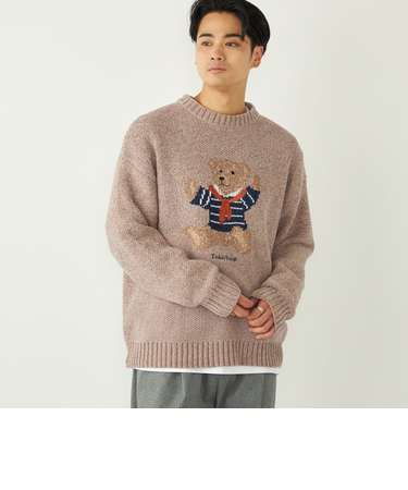 《追加予約》SHIPS Colors:〈洗濯機可能〉TeddyBear(R) モール ニット◇