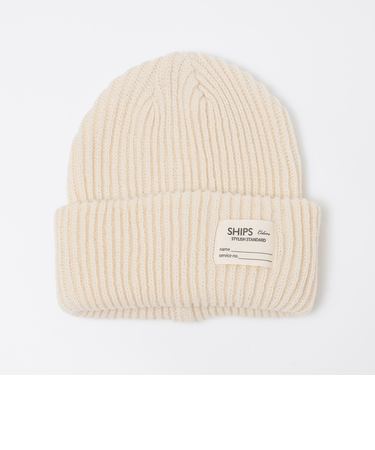 SHIPS Colors:〈手洗い可能〉アゼ ニット キャップ