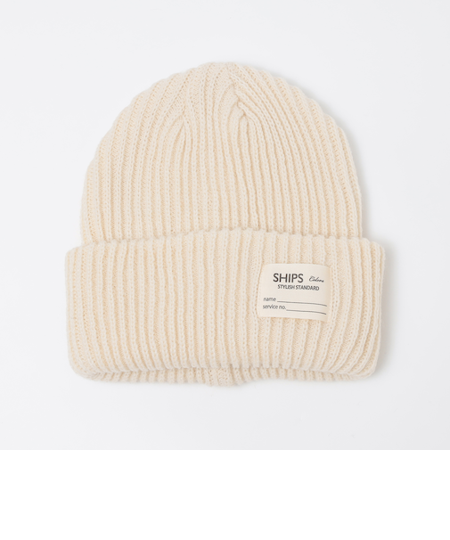 SHIPS Colors:〈手洗い可能〉アゼ ニット キャップ