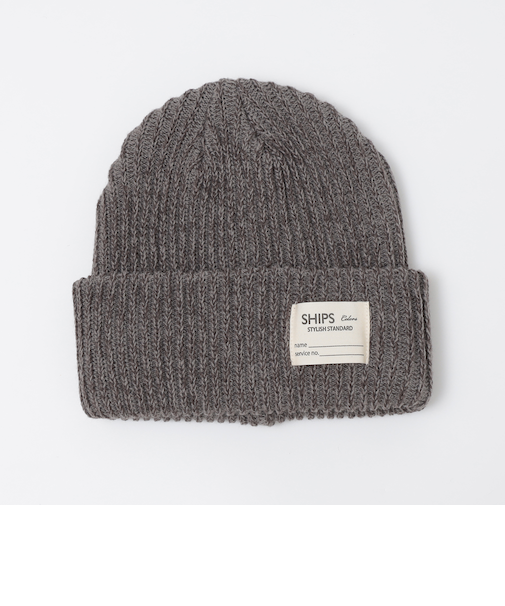 SHIPS Colors:〈手洗い可能〉アゼ ニット キャップ