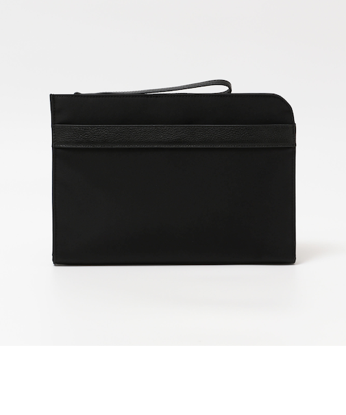 SHIPS Colors:レザーコンビ クラッチバッグ