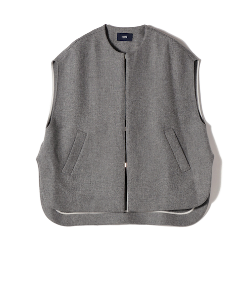 Bellandi メルトン ウール ジレ