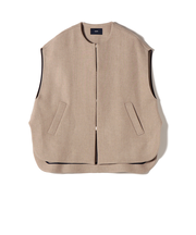 Bellandi メルトン ウール ジレ