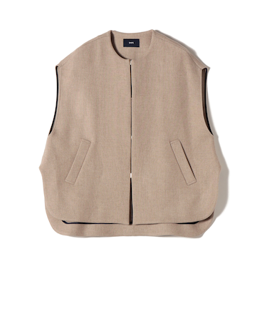 Bellandi メルトン ウール ジレ