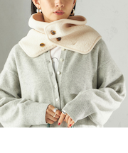 〈手洗い可能〉ボア フリース リバーシブル ネックウォーマー