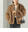 《予約》フェイク ファー コクーン ブルゾン