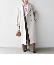 《一部追加予約》【WEB限定】PURE WOOL ロング テーラード コート