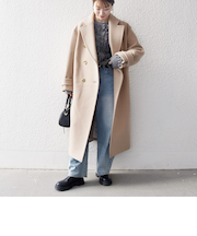 《予約》【WEB限定】SHIPS any: PURE WOOL ロング テーラード コート