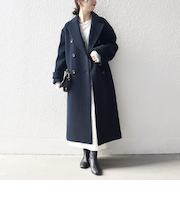 《予約》【WEB限定】SHIPS any: PURE WOOL ロング テーラード コート