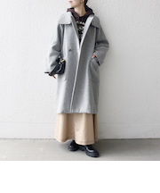 《予約》SHIPS any: PURE WOOL スタンド ＆ ビッグカラー コート