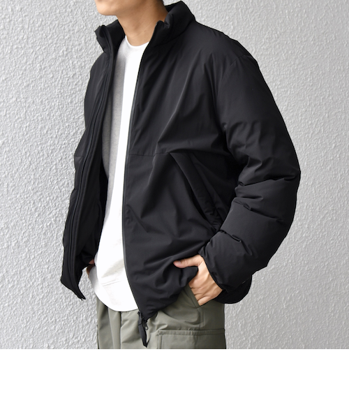 SHIPS any:〈撥水/手洗い可能〉スーパーストレッチ スタンドカラー