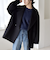 《予約》quaranciel: PURE WOOL ダブルブレスト コクーン Pコート