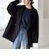 《予約》quaranciel: PURE WOOL ダブルブレスト コクーン Pコート