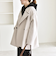 《予約》quaranciel: PURE WOOL ダブルブレスト コクーン Pコート