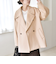 《予約》quaranciel: PURE WOOL ダブルブレスト コクーン Pコート