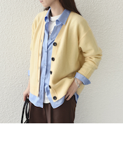 SHIPS Colors:〈手洗い可能〉CASHMILE(R) Vネック カーディガン