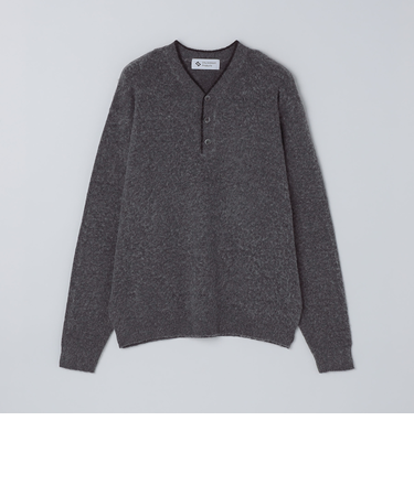 City Ambient Products: シャギー ヘンリー ネック ニット