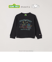 SESAME STREET meets FRUIT OF THE LOOM: プリント スウェット<KIDS>