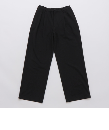 City Ambient Products: ソフト ツイード ライク 2タック ワイド スラックス