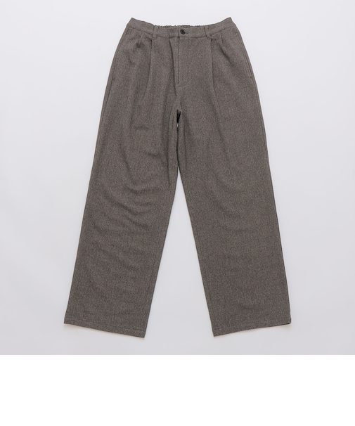 City Ambient Products: ソフト ツイード ライク 2タック ワイド スラックス