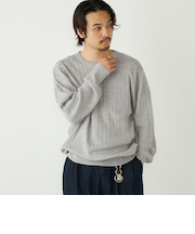 SHIPS Colors:〈洗濯機可能〉コットン カシミヤ ケーブル ニット