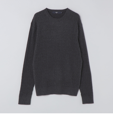 SHIPS Colors:〈洗濯機可能〉コットン カシミヤ ケーブル ニット