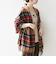 TWEED MILL: チェック ウール ストール 25AW