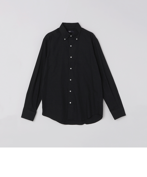 SHIPS Colors:ボタンダウン ソリッド ネルシャツ