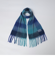 City Ambient Products: シャギー チェック ボリューム マフラー