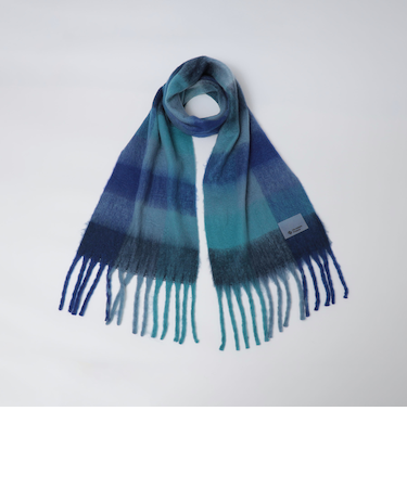 City Ambient Products: シャギー チェック ボリューム マフラー